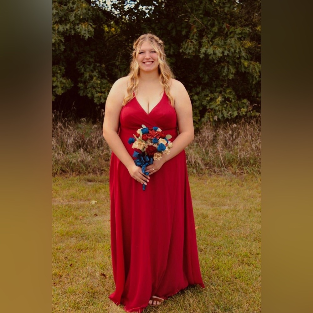 Burgundy Bridesmaids dress